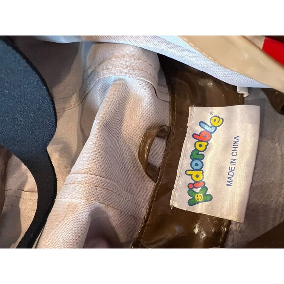 Kidorable Rain Jacket Pirate Halloween Costume size 4 5‎ Boys Girls Coat Hooded - Picture 7 of 12